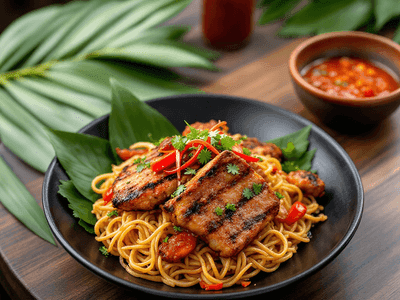 Ayam Bakar with Sambal