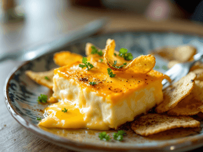 Baked Cheese and Onion Crisps