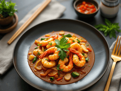Asam Pedas Prawn Curry